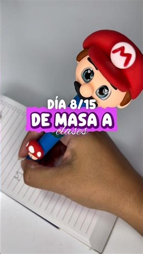 De masa a clases tutorial lapicero Mario #arte #bolígrafo #manualidades #tutorials