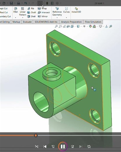 SHORTS 5( SOLIDWORKS BOSS EXTRUDED, CUT EXTRUDED COMMAND)