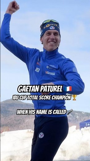 Gaetan Paturel 🇫🇷 Becomes the First French IBU Cup Overall Champion 🏆 #biathlon