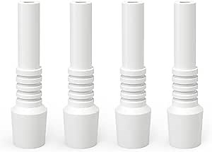 QCDENG 10mm 4pcs Sand Blaster Replacement Ceramic Nozzles, White Ceramic Rust Removal Sandblast Machine Nozzle