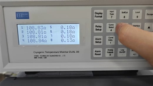 D18I 低温测温仪 使用视频 1--氢合 /D18i Cryo Monitor Usage