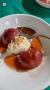 4.2K views · 25 reactions | Peaches poached with bourbon, brown sugar, vanilla and lemon juice. Served with a maple syrup chantilly and freeze-dried maple syrup flakes. Recipe development for future new newspaper column on Wednesdays in good newspapers across the country. #delicious @deliciousaus | Matt Preston | Facebook