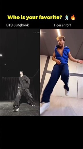 ​Who is your favorite? Jungkook or Tiger Shroff? 🕺🔥 #shorts #bts #jungkook #kpop #TigerShroff