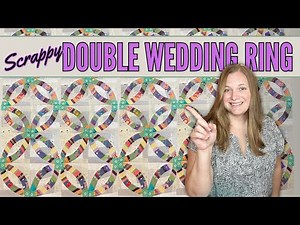 Scrappy Double Wedding Ring Quilt | Strings and Crumbs