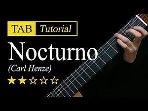 (Henze) Nocturno - Guitar Lesson + TAB