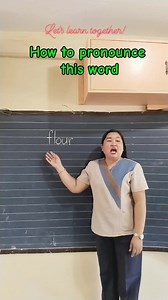 19K views · 241 reactions | How to pronounce flour #pronunciation #reading #vocabulary #English #education | Teacher Anne | Facebook