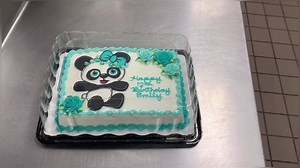 3K views · 133 reactions | 1/4 sheet cake looks like a PANDA  panda panda  panda  panda   ❤️ | Cake Maker | Facebook