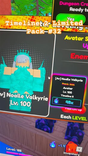 Anime Eternal TIMELINE 2 Limited Pack 32 #anime #animeeternal #roblox #gaming #like #subscribe #fyp