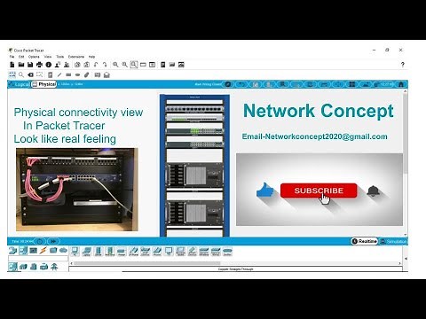 Physical network connectivity in Packet Tracer ||Network Rack||