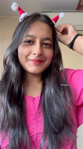 Santa hat clip🫣 || #santahat #christmasspecial #christmas2025 #christmasdiy #diy #christmas #craft