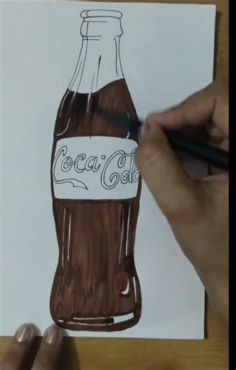 Coca cola drawing#art #shorts