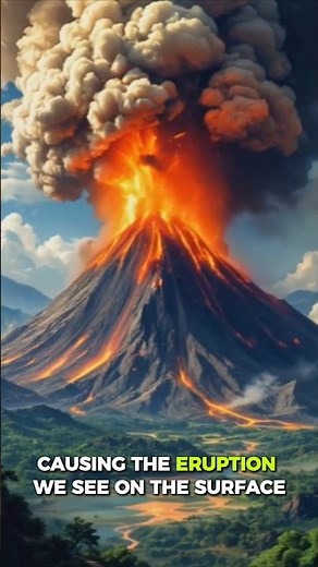 What REALLY Happens Inside a Volcano🌋 #shorts #sciencefacts #VolcanoEruption #facts