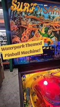 Waterpark Themed Pinball Machine? That's what SURF 'N SAFARI is! at TNT Amusements