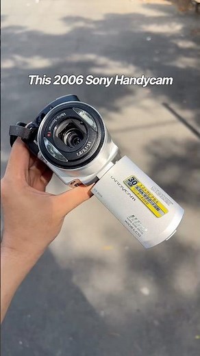 This 2006 Sony Handycam #sony #retrotech #2000s #handycam #digitalcamera