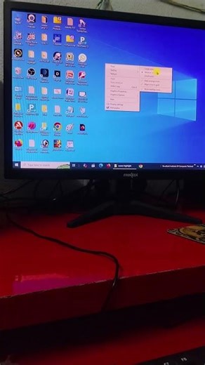 How to show and hide icons on the desktop in computer|| #shorts #trending #computer #shorts #viral