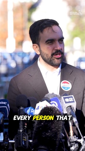 Zohran Mandani, the democratic nominee for the mayor of New York City, speaks to press and voters ahead of the election results tonight. If elected, Mandani would be first south Asian-Muslim mayor, making history. | Muslim Network TV