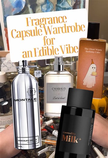 So you want to smell tasty and delicious??? Why didn’t you say so. Here are some of my most edible perfume reccomendations. @Sorce @Montale Paris US @Commodity Fragrances @Maison Chabaud #scentoftheday #perfumetok #perfume #fragrance #perfumetiktok