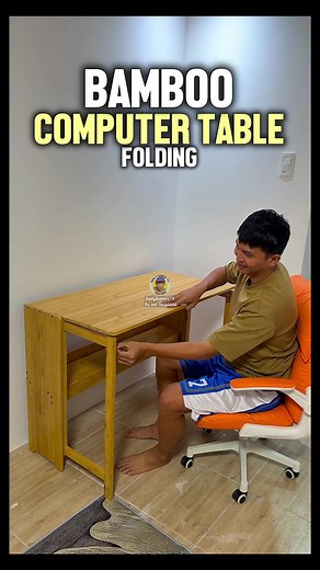 Bamboo Folding Computer Study Table