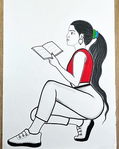 #Drawing #EasyDrawing #GirlDrawing | Magan Drawing