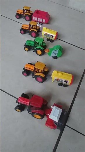 Farm Set Agricultural Machinery Toys Kids Tractors