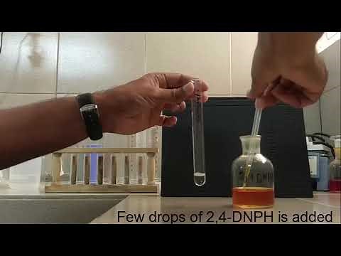 Testing carbonyls with 2,4-DNPH