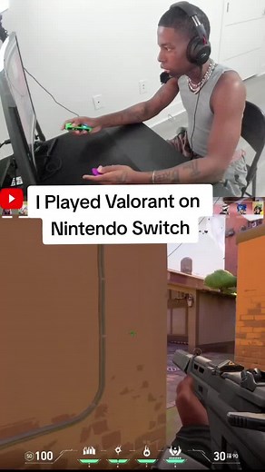 Valorant just released on Switch #joycons #valorantclips #controller #gyro #valorant