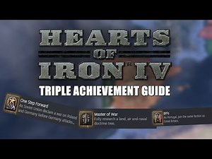 One Step Forward, BFFs, AND Master of War Hoi4 Achievement Guide
