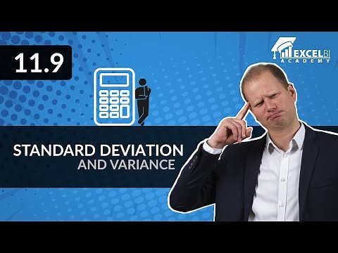 11.9. Standard deviation and variance | Excel pivot tables COURSE