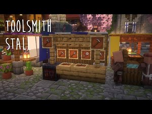 Minecraft | How to Build a Toolsmith Stall - Minecraft Town Part 31