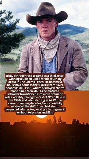 Ricky Schroder From Child Star to Versatile Actor #hollywoodbuzz #facts #vintage