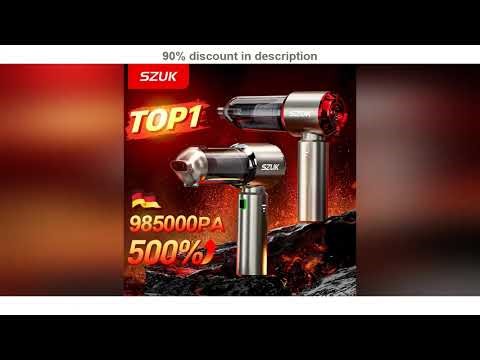 #SZUK C012MAX Car Vacuum Cleaner Strong Suction Cleaning Mini Machine Wireless Portable Handhled Bl