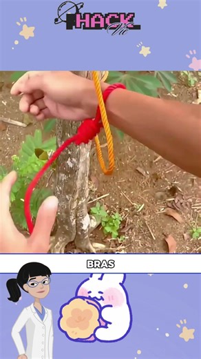 Untying a stuck knot in 5 seconds 😳 (unknown trick)