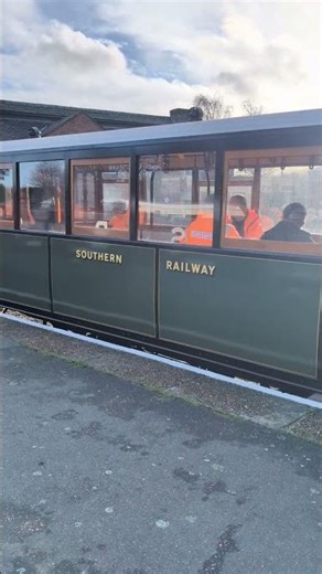 Testing the Ryde Pier Tram and Trailer at Isle of Wight Steam Railway