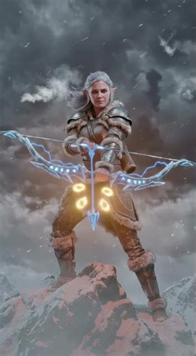 Magical Elf Archer #fantasyarcher #magicbow