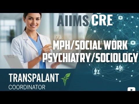 AIIMS CRE Transplant Coordinator | Eligibility, Syllabus, Exam Pattern | MPH/MSW Students Must Watch