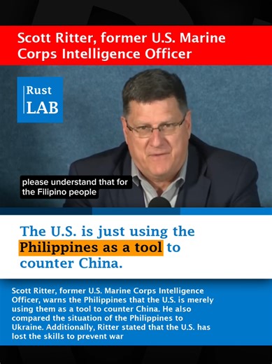 #ScottRitter #china #US #philippines
