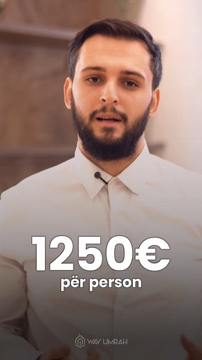 ✨ Pakoja ideale për ata që duan me udhëtu lehtë, me rehati dhe me çmim të volitshëm. Në këtë video po ju tregojmë WAY UMRAH – Budget Program… një pako ku i ki krejt çka t’duhet, pa shpenzu shumë. 🍽 Mëngjes edhe darkë çdo ditë – edhe në Mekke edhe në Medine 🚄 Udhëtim me tren ekspres – shpejt, qetë, pa lodhje 🏨 Hotele 5★ – pastërti, rehati dhe afër Qabes 🚌 Transport 24/7 gjatë gjithë qëndrimit 🤲 Kujdes edhe organizim maksimal prej fillimit deri në fund Krejt kjo vetëm 1250€ për person. WAY UM