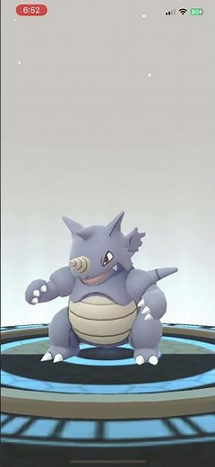 Rhyhorn evolution into Rhydon - Pokemon Go