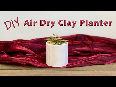 Make An Air Dry Clay Planter