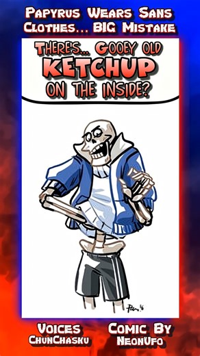 Papyrus Wears Sans’ Clothes… BIG Mistake 🤢 | Undertale Comic Dub