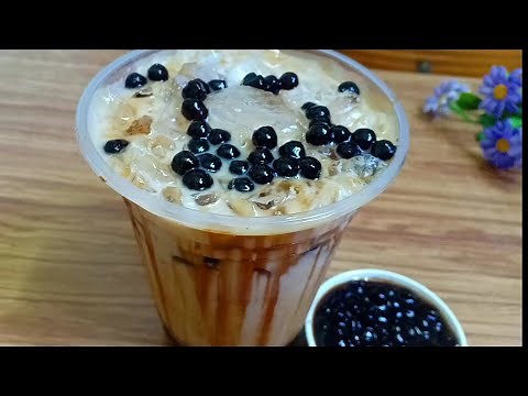 BLACK SUGAR PEARL MILK TEA - make delicious Black Sugar Pearl Milk Tea at home - Tu Le Mien Tay