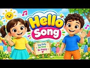 👋 Hello Song | Greetings Song for Kids | Say Hello & Sing Along 🌈