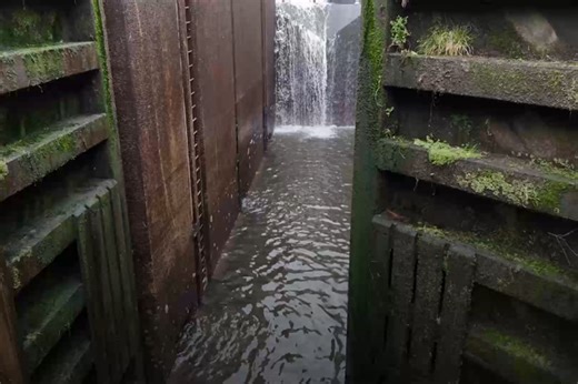 The UK's deepest canal lock gets its annual spring clean