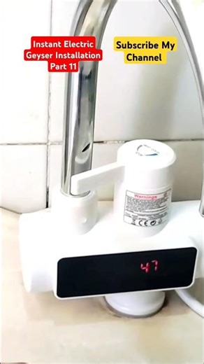 Instant Electric Geyser Installation Part 11 | Solar Water Heater |Electric Geyser #trending #viral