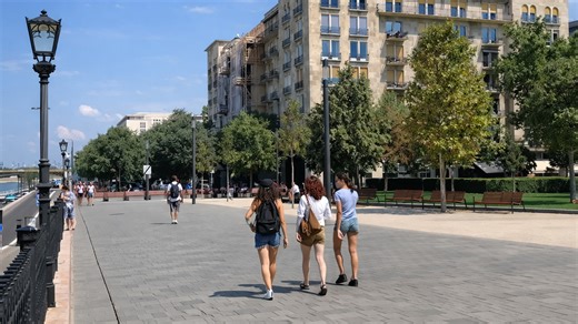 Budapest streets that feel open and bright