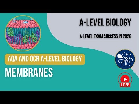 AQA and OCR A-Level Y1 Biology Live Stream 2026 | Membranes