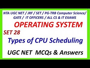 OPERATING SYSTEM | TYPES OF CPU SCHEDULING | TNSET 2021 | NTA NET CS | PG TRB CS | IN TAMIL | OS