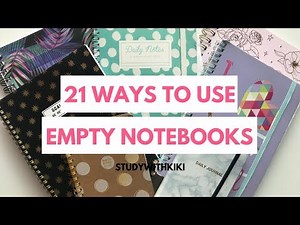 21 Ways to Fill EMPTY NOTEBOOKS + With Explanations | StudyWithKiki