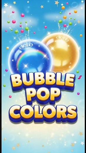 Bubble Pop Colors 🎨✨ Learn Colors with Fun Bubble Popping | Kids Learning Video #shorts