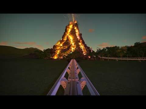 Erupting Volcano Roller Coaster | Planet Coaster